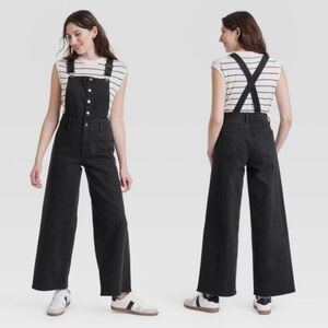 Universal Thread Black Denim Sailor Overalls